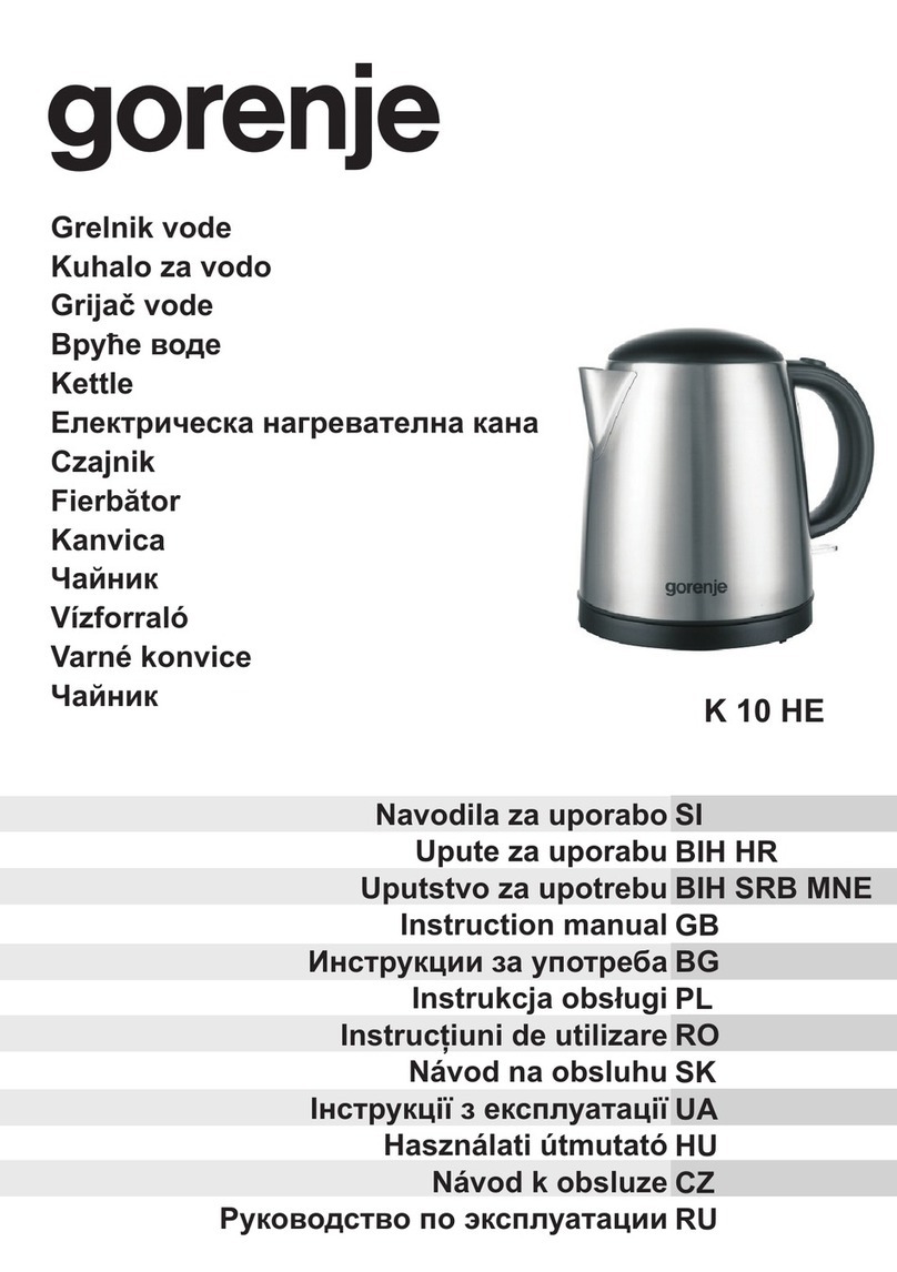 Gorenje K 10 HE User manual