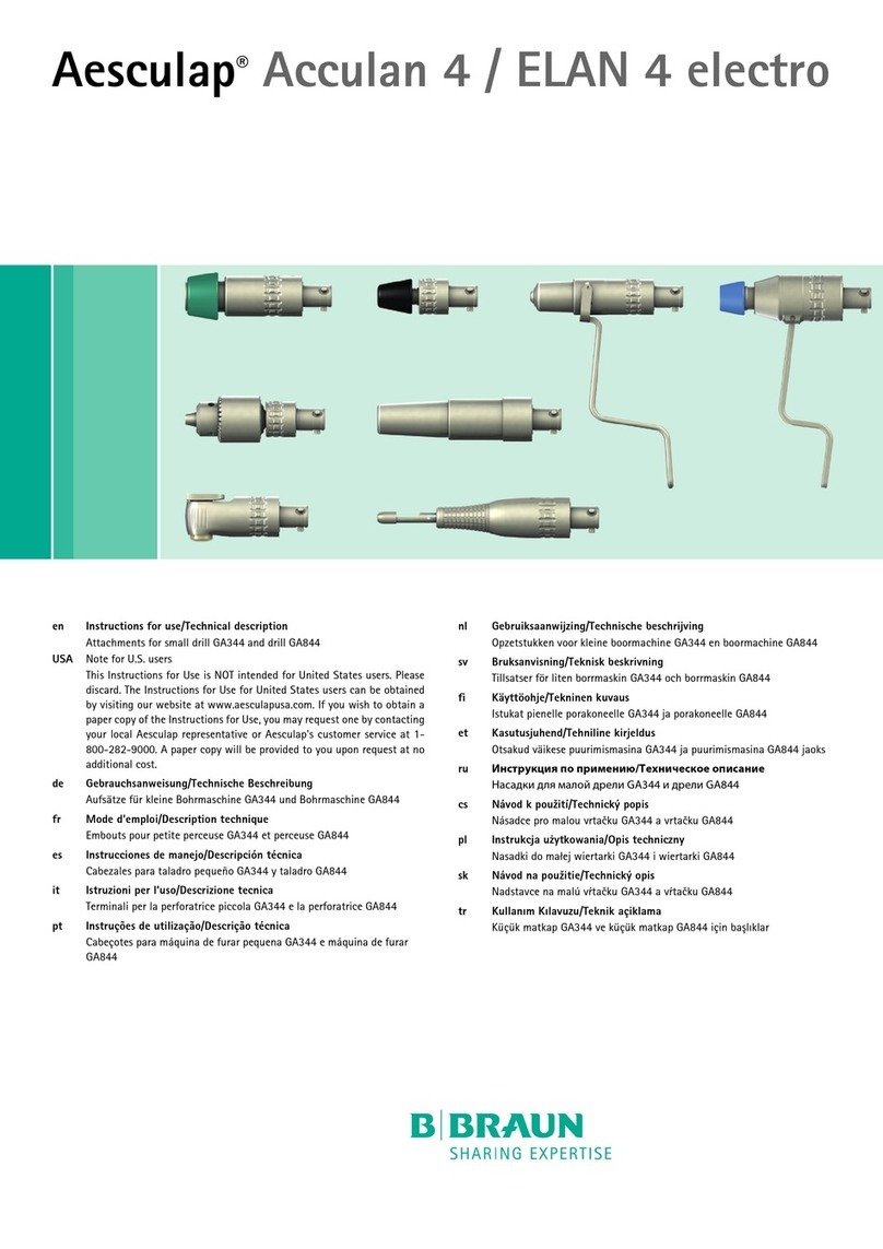 Braun Aesculap Acculan 4 Instructions for use Braun Aesculap Acculan 4 Instructions for use
