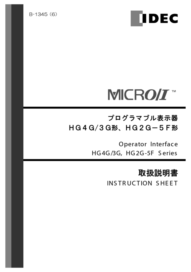 IDEC Micro HG4G Series instruction sheet