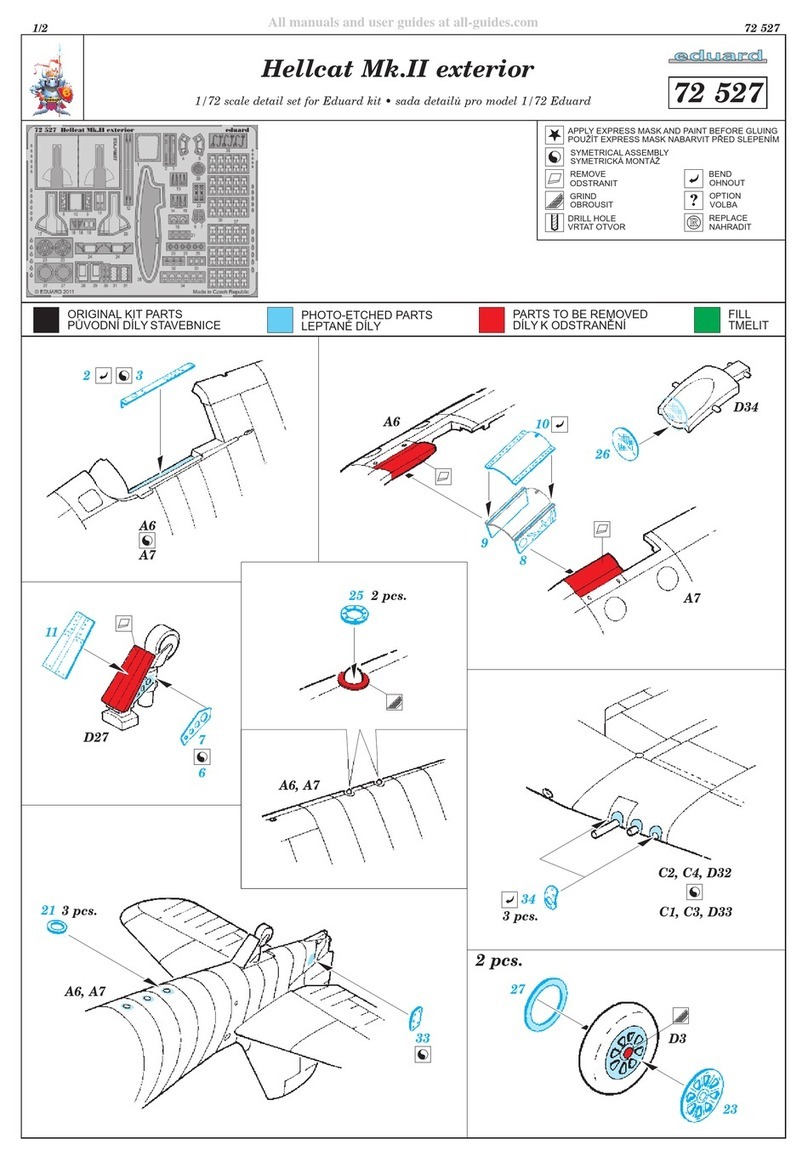 Eduard Hellcat Mk.II exterior Assembly instructions