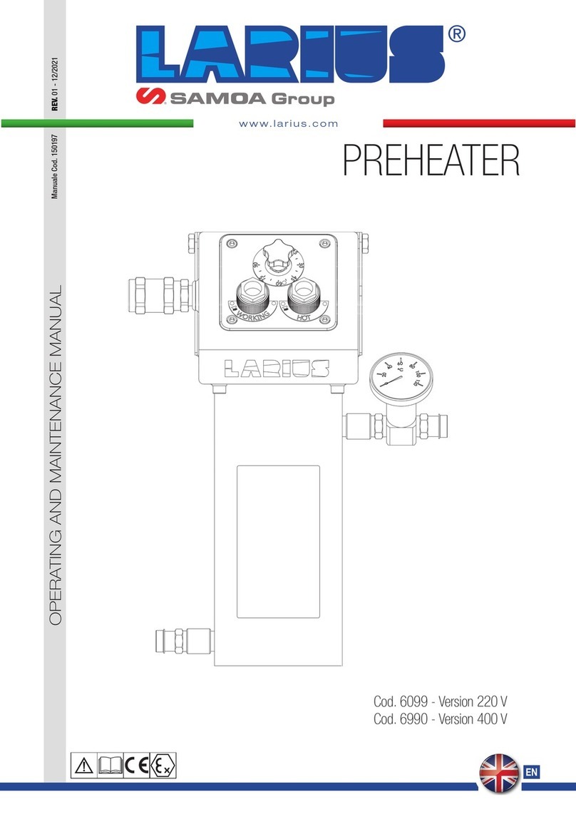 Larius 6099 Operating and maintenance manual
