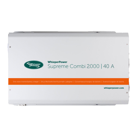 WhisperPower Supreme Combi 230V Series User manual