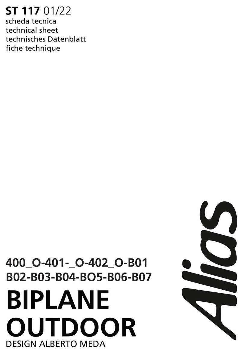 Alias BIPLANE 400 O Technical sheet