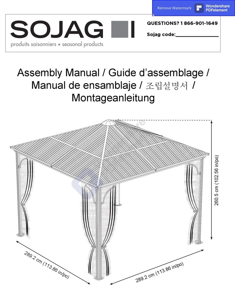 Sojag 10x10 Sumatra Promo User manual