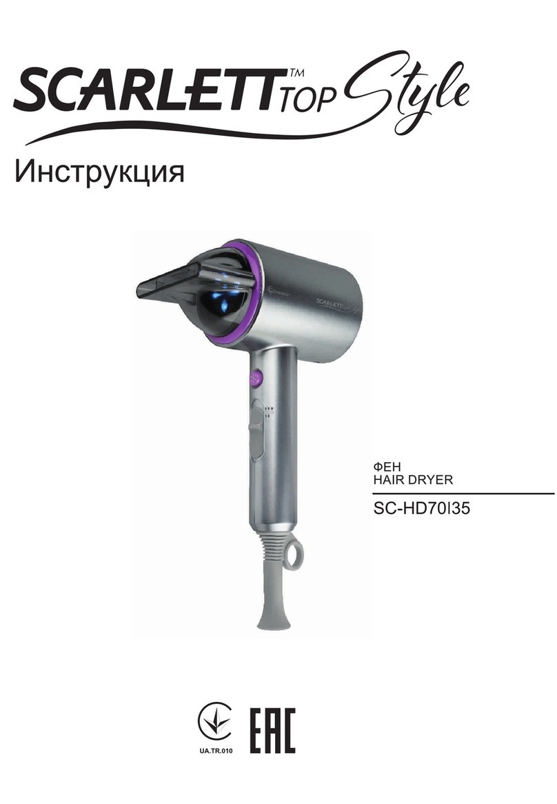 Scarlett TOP Style SC-HD70I35 instruction manual