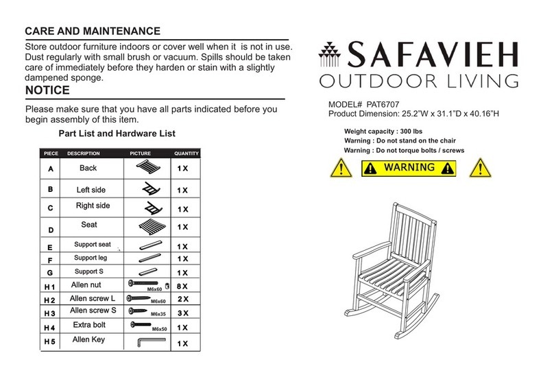 Safavieh PAT6707 User manual