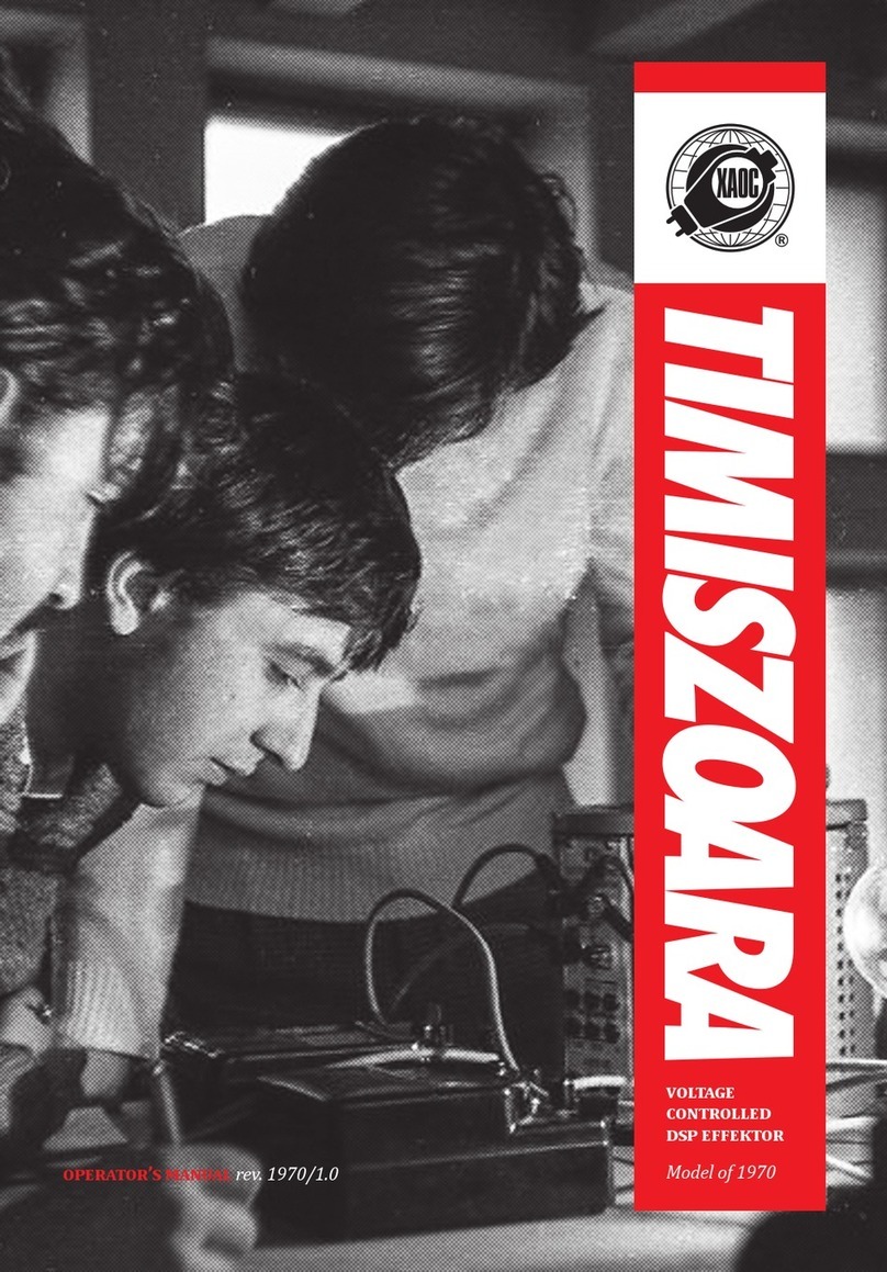 Xaoc Devices TIMISZOARA User manual