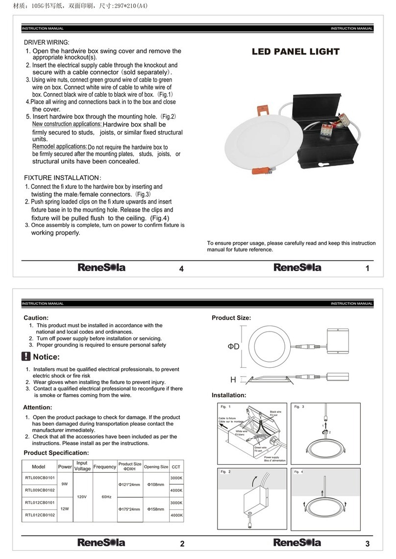 ReneSola RTL009CB0101 instruction manual