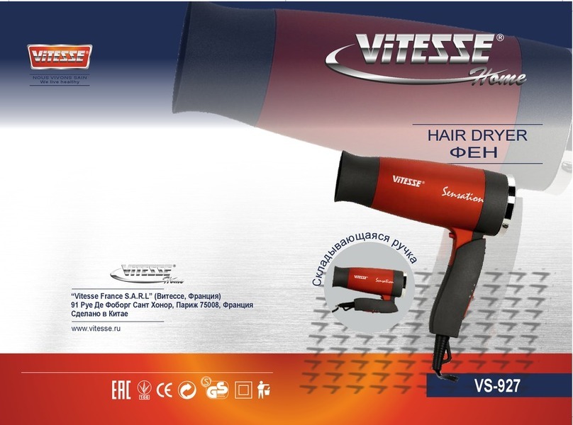 Vitesse Home Sensation VS-927 manual
