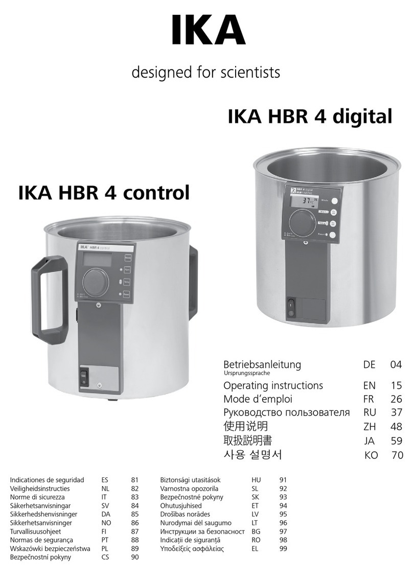 IKA HBR 4 control operating instructions
