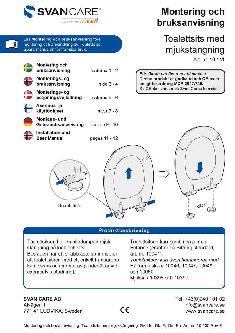 AddLife SVAN CARE 10 141 Installation and user manual
