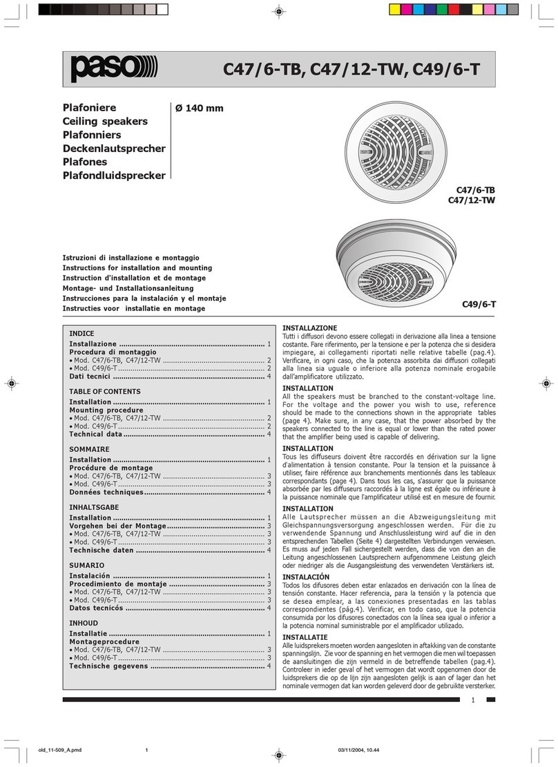 Paso C47/6-TB Service manual