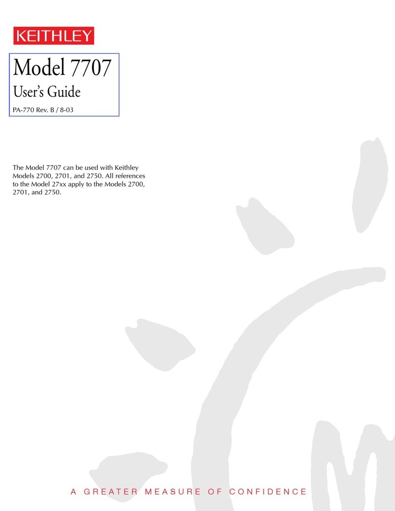 Keithley 7707 user guide