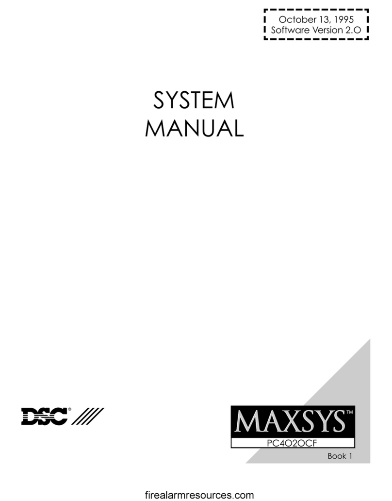 DSC MAXSYS PC4020CF User guide DSC MAXSYS PC4020CF User guide