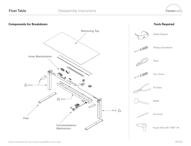 Humanscale Float Disassembly instructions