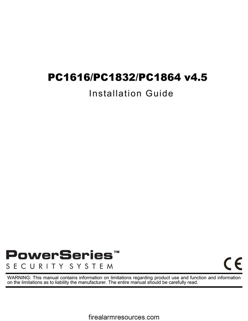 Tyco DSC PowerSeries PC1616 Manual