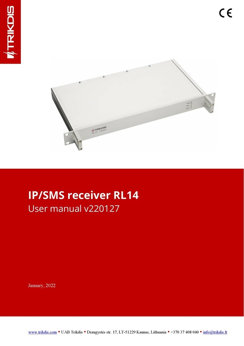 Trikdis RL14 user manual