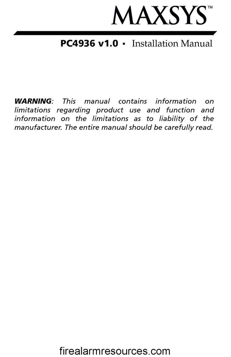 DSC PC4936 User manual