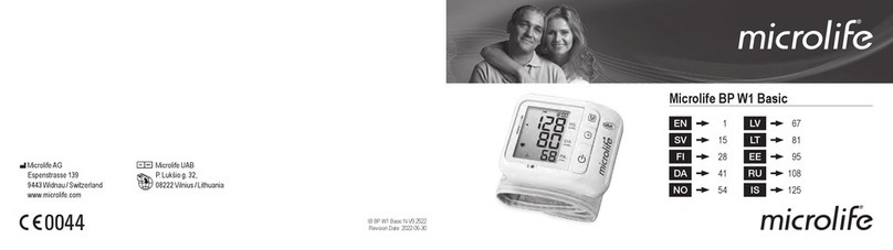 Microlife BP W1 Basic User manual