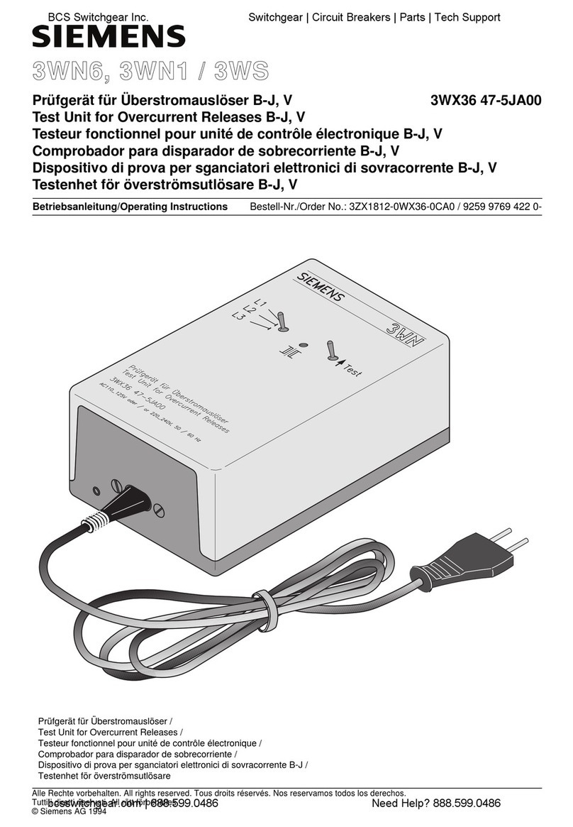 Siemens 3WN6 User manual