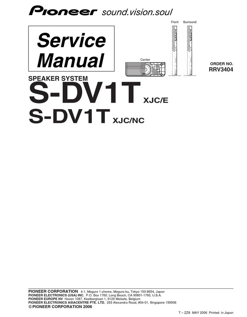 Pioneer S-DV1T User manual Pioneer S-DV1T User manual