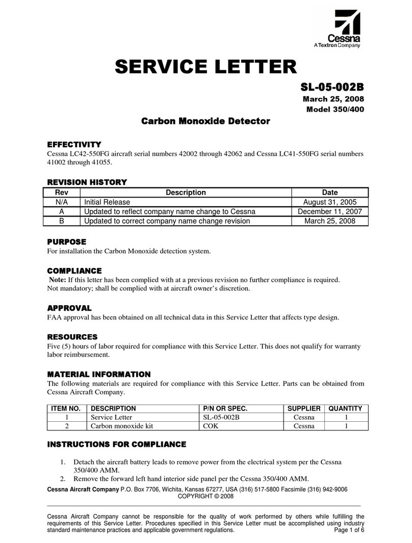 Textron Cessna SL-05-002B Service Letter