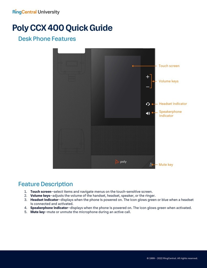 RingCentral Poly CCX400 quick guide