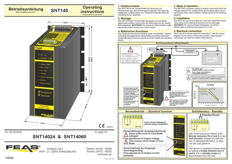 FEAS SNT140 User manual