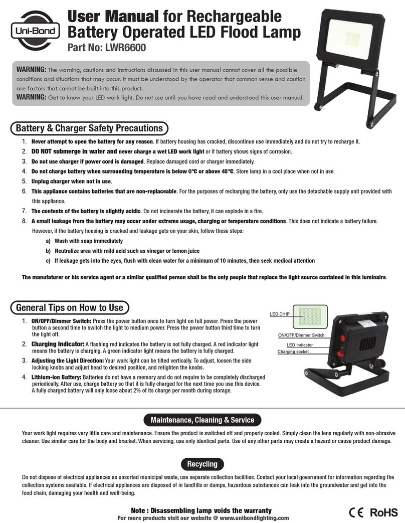 Uni-bond LWR6600 user manual