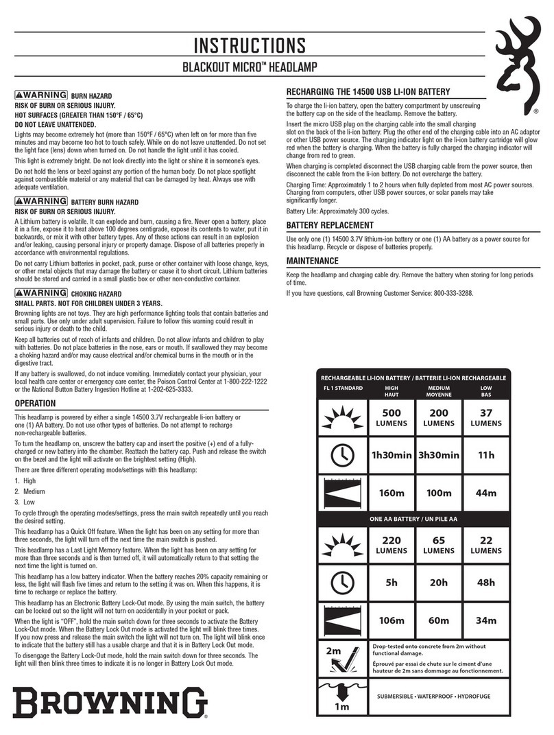 Browning BLACKOUT MICRO instructions
