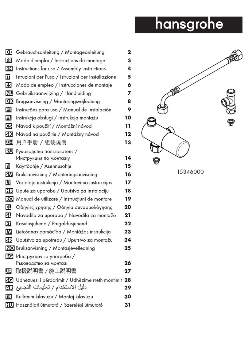 Hans Grohe Ecostat 15346000 Instructions for use/assembly instructions Hans Grohe Ecostat 15346000 Instructions for use/assembly instructions