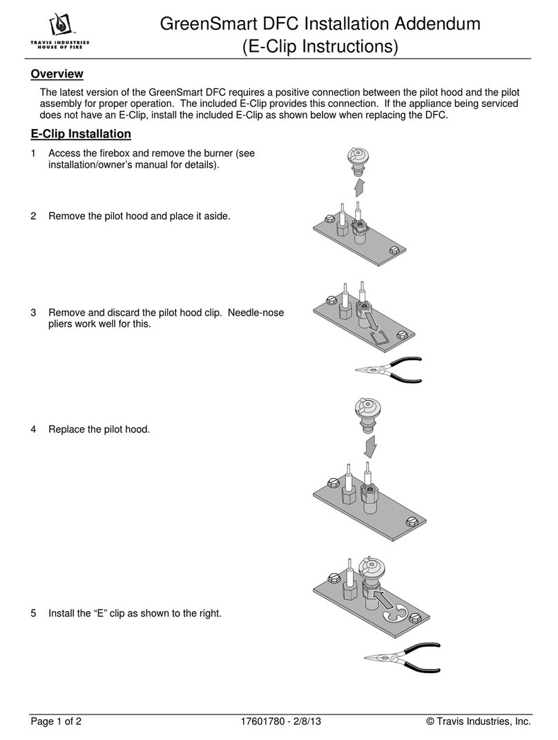 Travis Industries GreenSmart DFC Installation and operating instructions Travis Industries GreenSmart DFC Installation and operating instructions