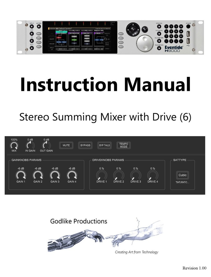 Godlike Eventide H9000 instruction manual