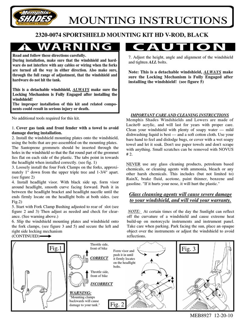 Memphis Shades 2320-0074 Mounting instructions