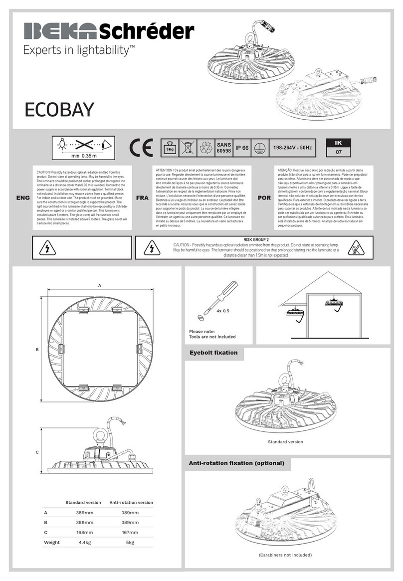 BEKA Schreder ECOBAY quick start guide