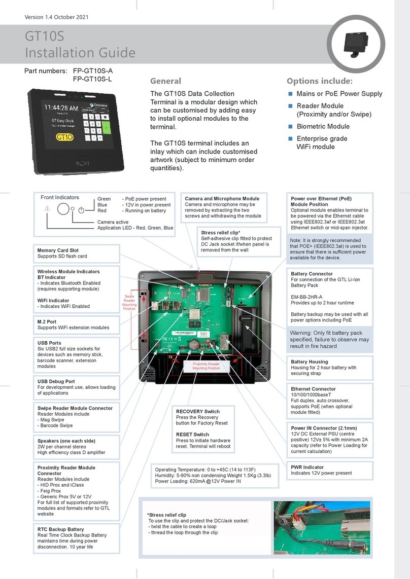 Grosvenor GT10S User manual