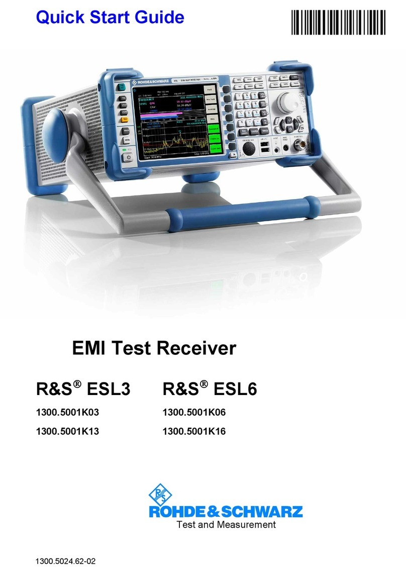 Rohde & Schwarz ESL3 quick start guide