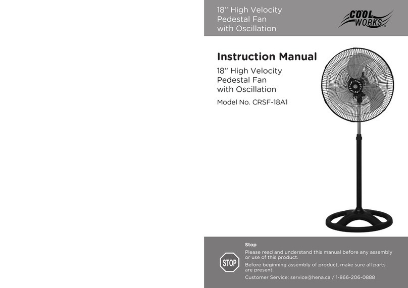 Coolworks CRSF-18A1 instruction manual