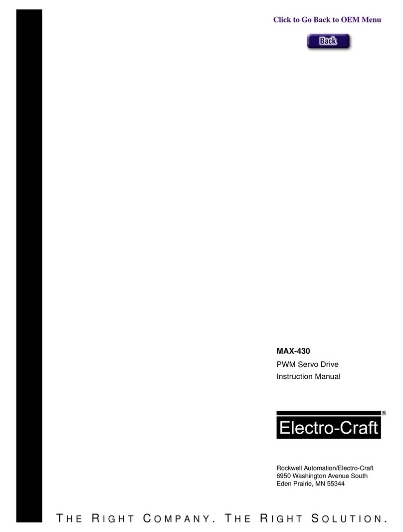 Electro-Craft MAX-430 User manual