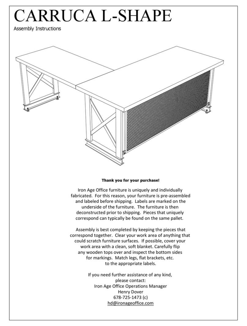 Iron Age Office CARRUCA L-SHAPE Assembly instructions