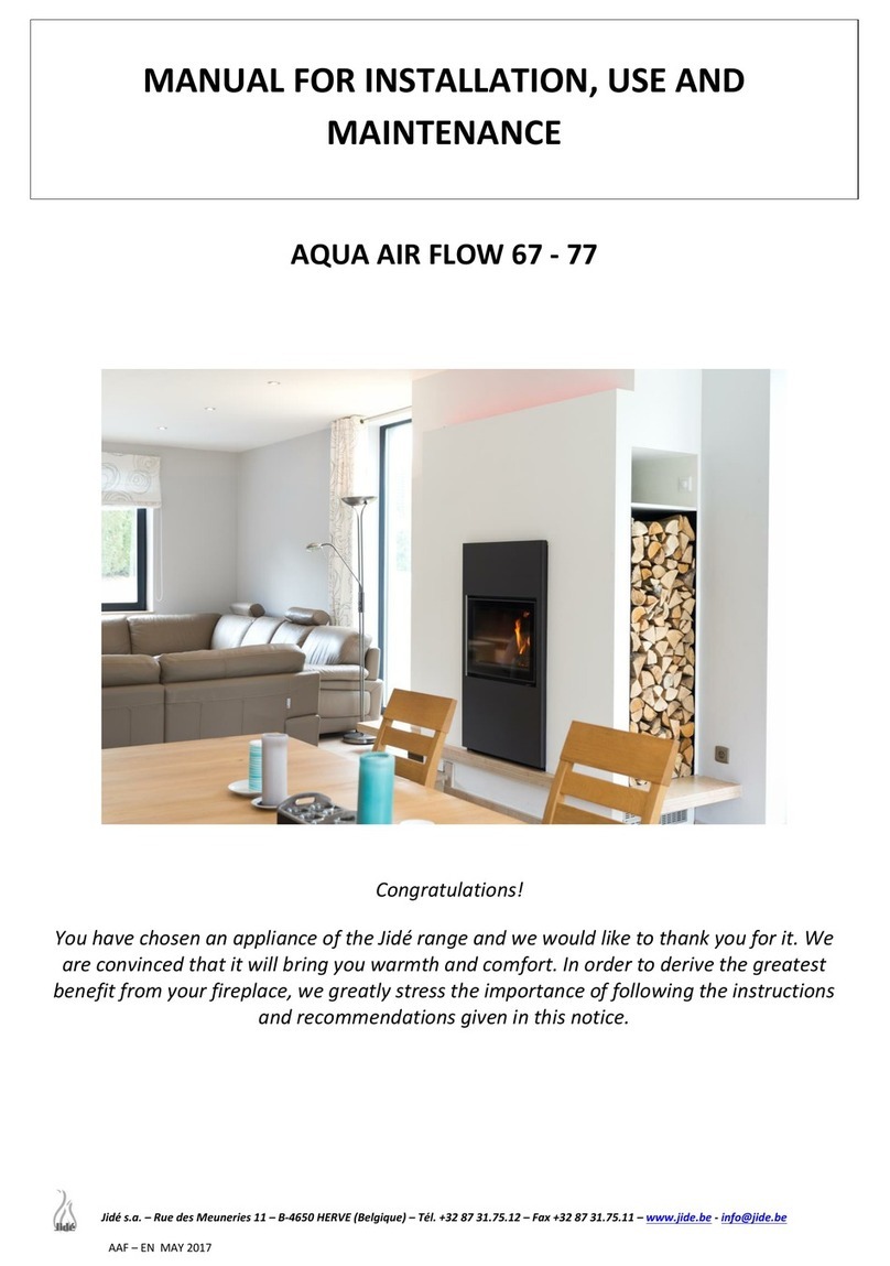Jide AQUA AIR FLOW 67 Manual for installation, use and maintenance