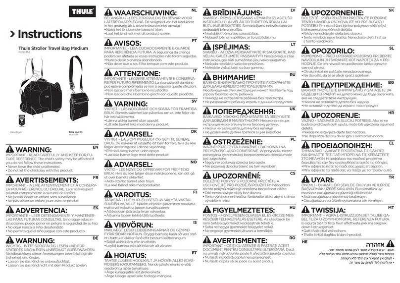 Thule 11200352 User manual