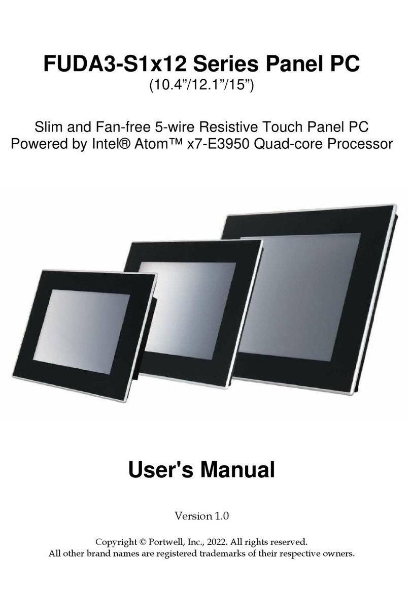 Portwell FUDA3-S1 12 Series user manual