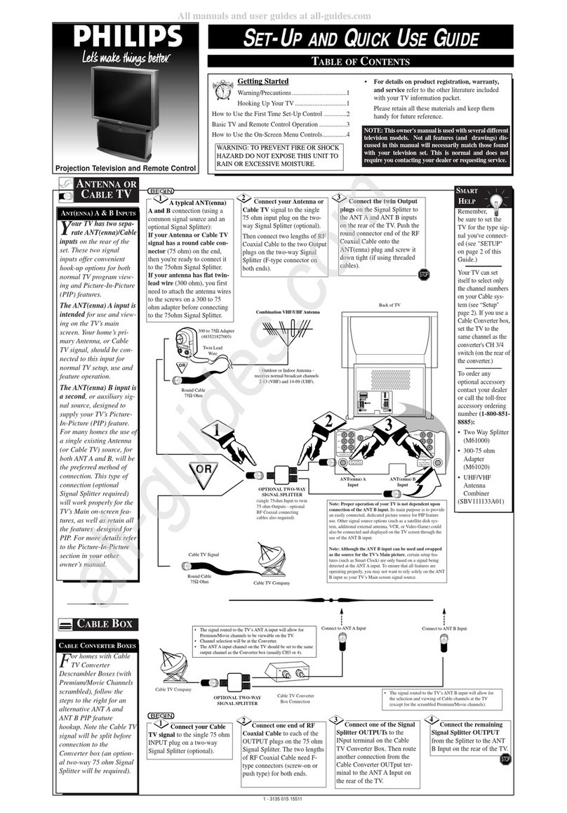Philips 55P 9161 User manual