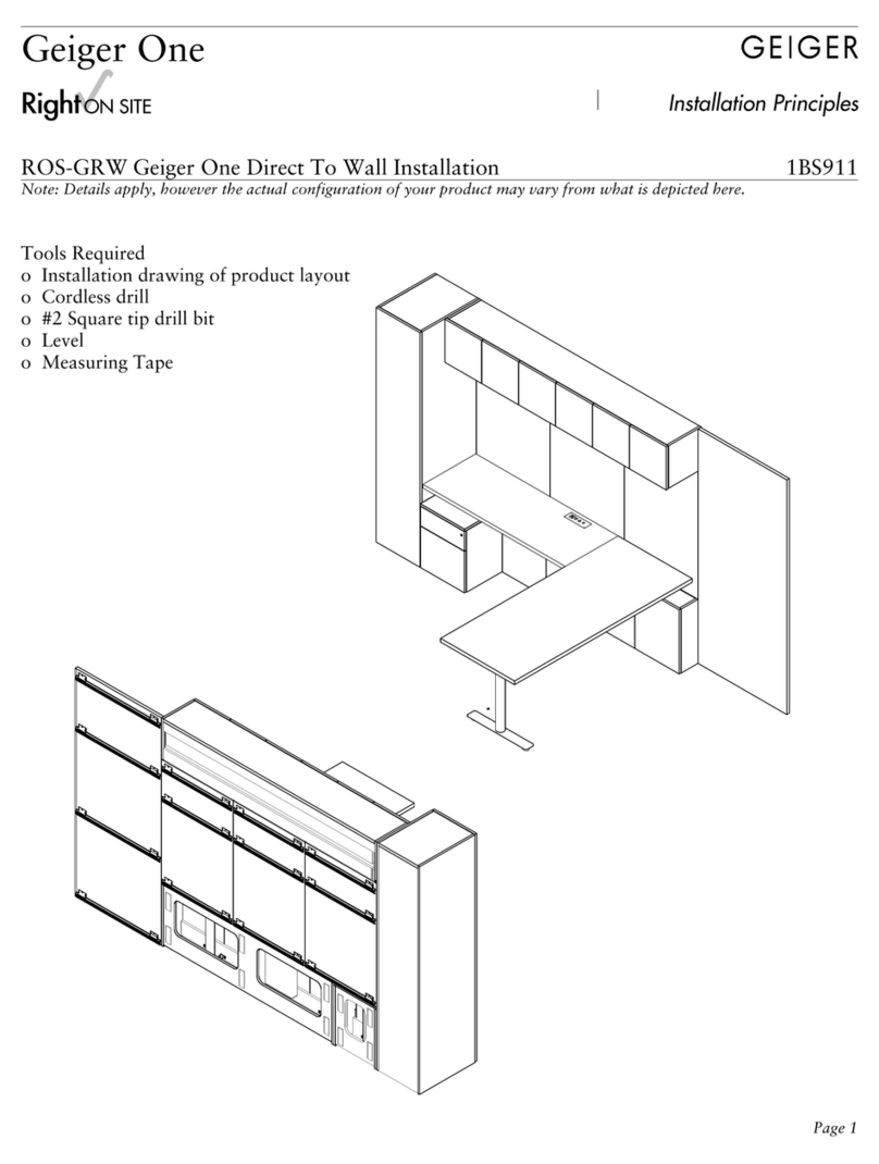 Geiser One 1BS911 Installation principles