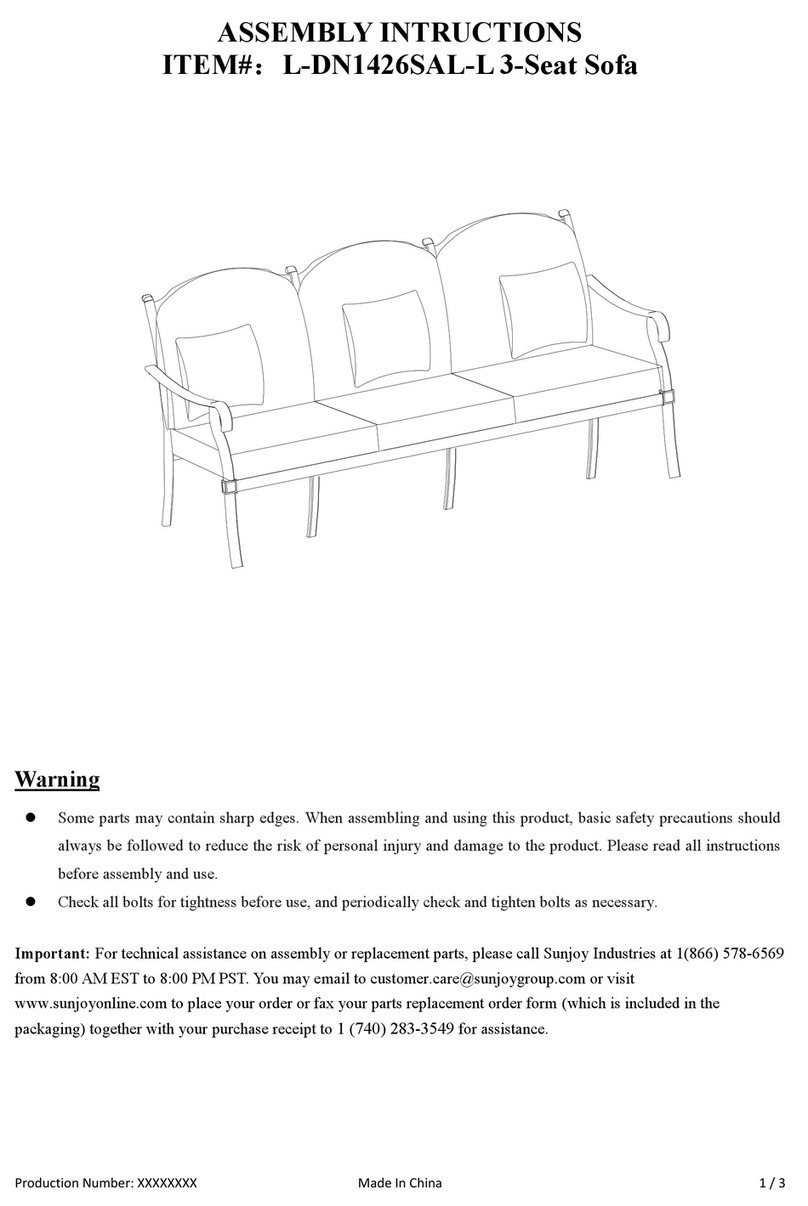 Sunjoy L-DN1426SAL-L Operating instructions
