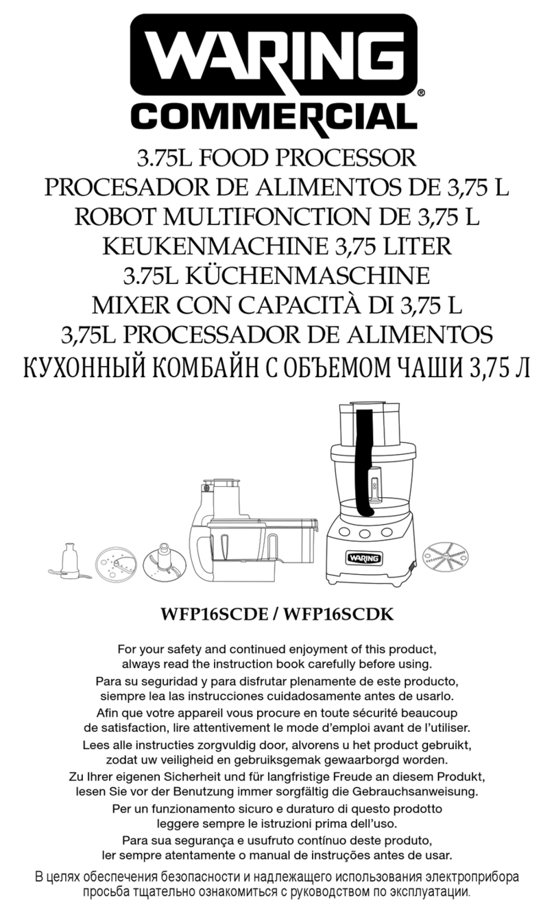 Waring WFP16SCDE User manual