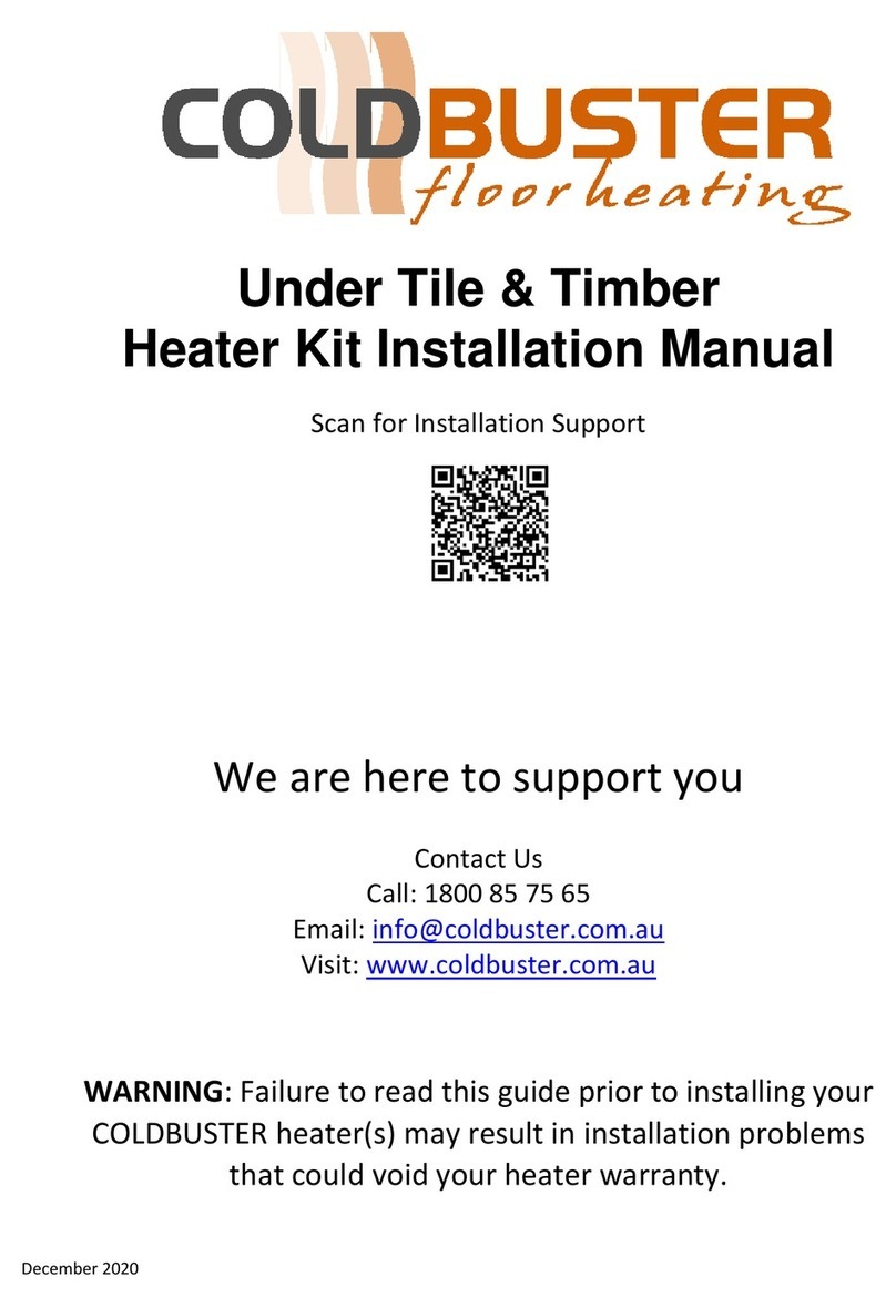 COLDBUSTER FLOORHEATING Under Tile installation manual COLDBUSTER FLOORHEATING Under Tile installation manual