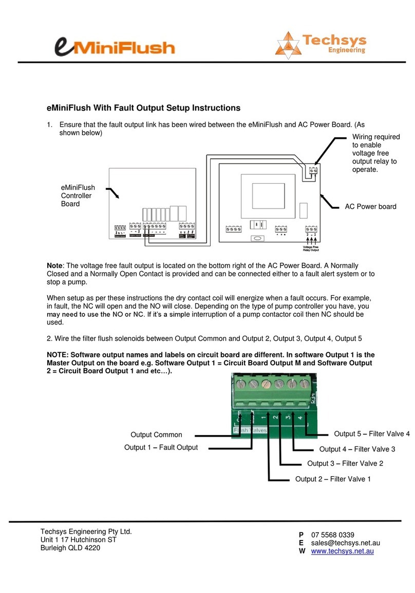 Techsys eMiniFlush Setup instructions