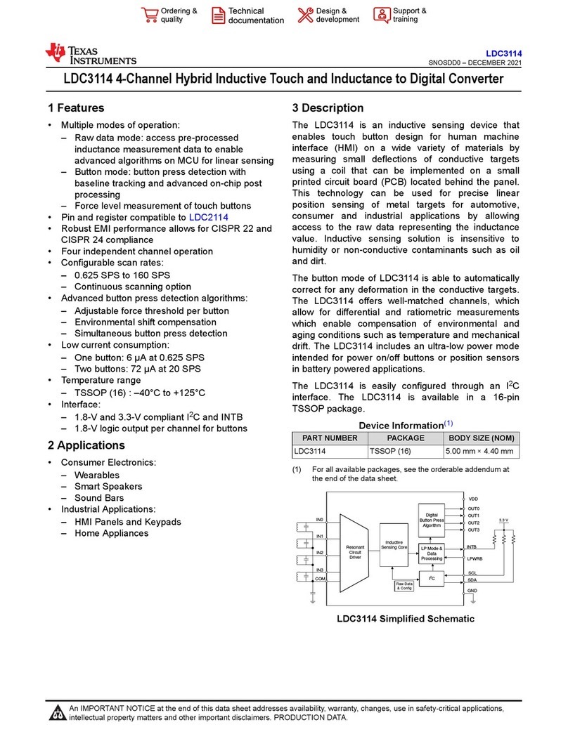 Texas Instruments LDC3114 User manual